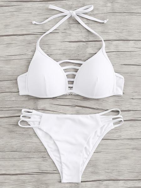 Set Di Bikini Solido A Forma Di Ladder