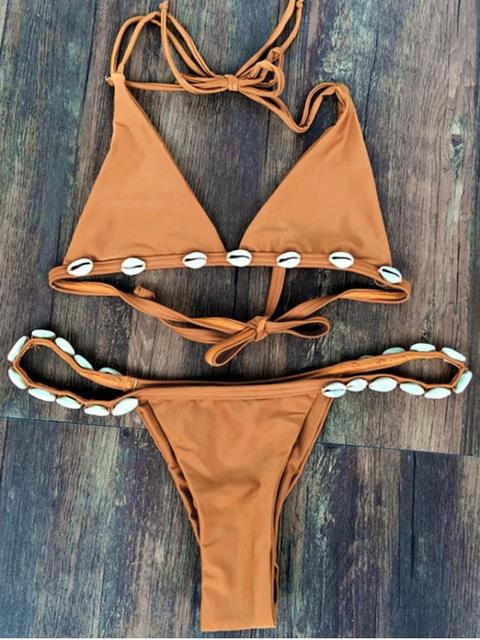 Conjunto De Bikini De Caza Descascarada Rubber Ducky Yellow Shocking Orange Black Wheat