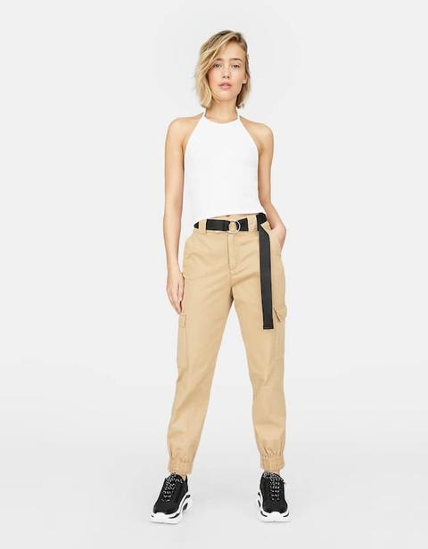 Buy Cargo Pants with Cuffed Hems online  Looksgudin