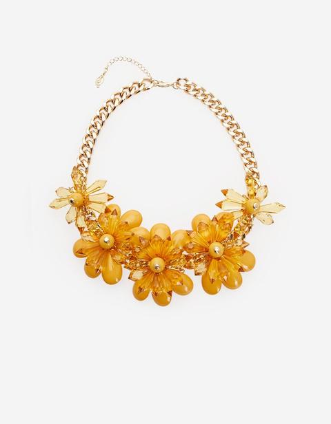 Collana Fiori Grandi Giallo