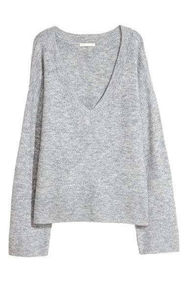 H & M - Jersey De Punto - Gris