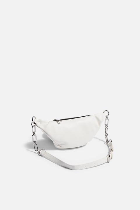 topshop white bum bag