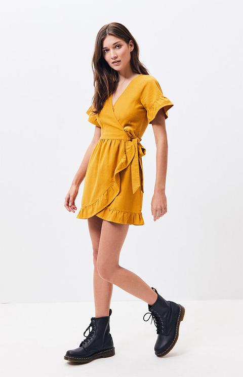 pacsun wrap dress