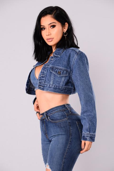 Super Cropped Denim Jacket