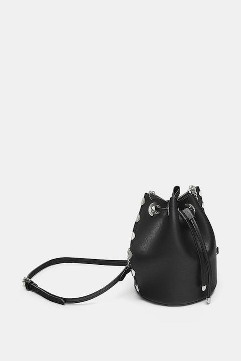 Mini Bucket Bag With Metal Details