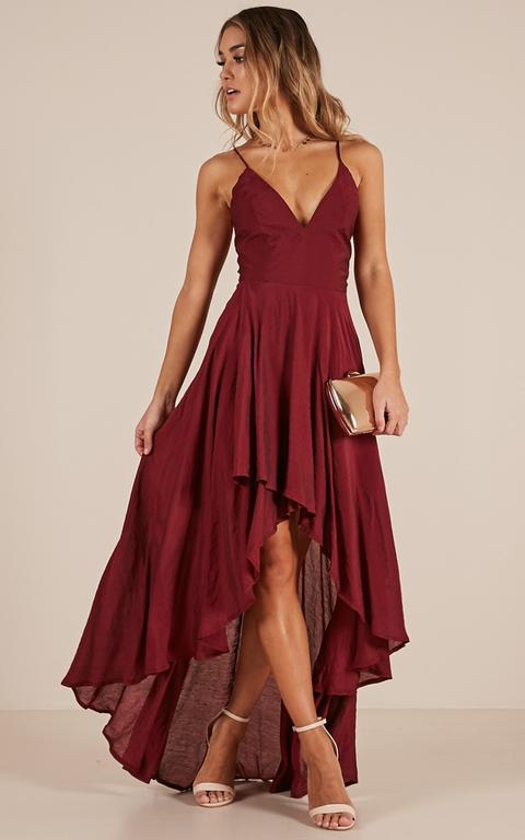 Make You Smile Dress In Wine