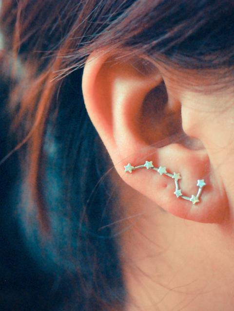 Star Design Ear Climber