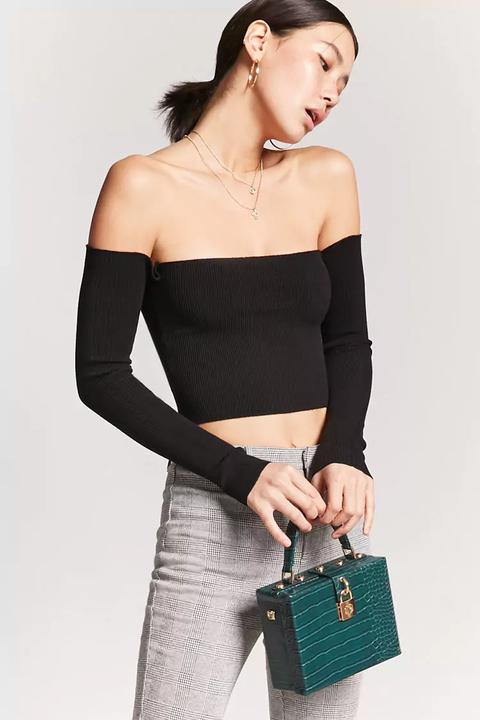 Off-the-shoulder Crop Top