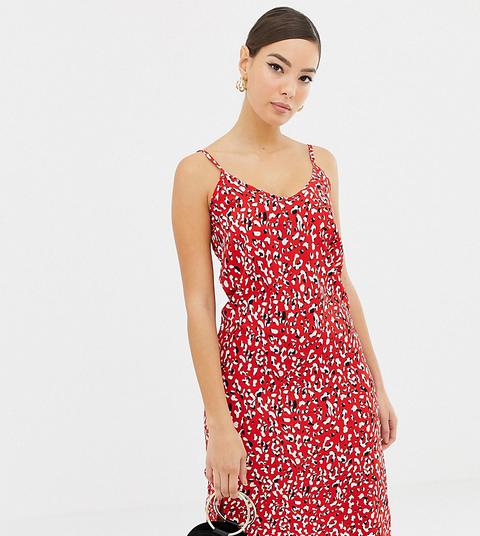 red leopard slip dress