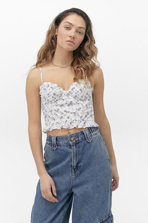 floral corset top