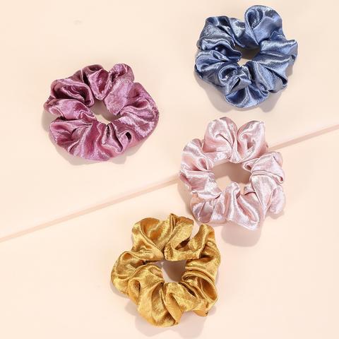 4pcs Simple Plain Scrunchie