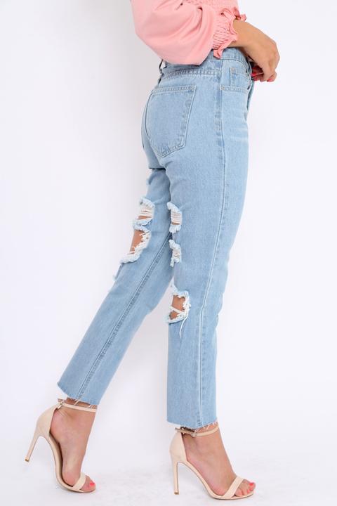 jeans with rips in the back