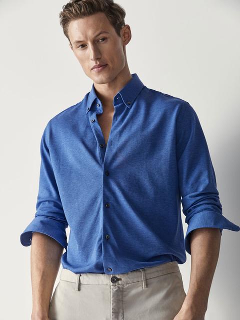 Camicia In Maglia Slim Fit