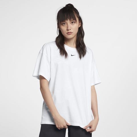 Maglia A Manica Corta Nike Sportswear Essential - Donna - Bianco