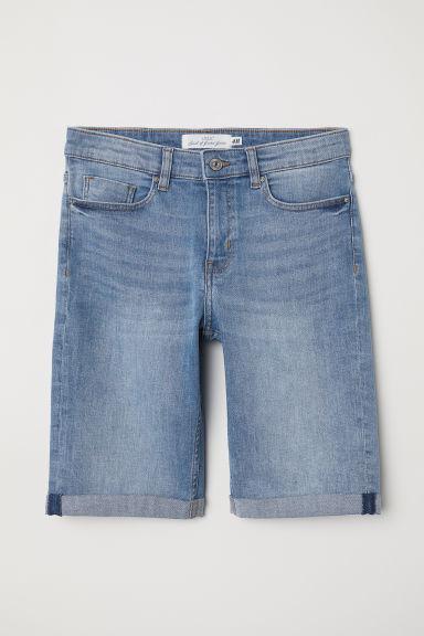 H & M - Shorts In Jeans Al Ginocchio - Blu