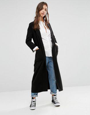 Boohoo - Cappotto Lungo Con Cintura