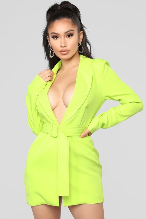 Brighten My Way Jacket - Lime