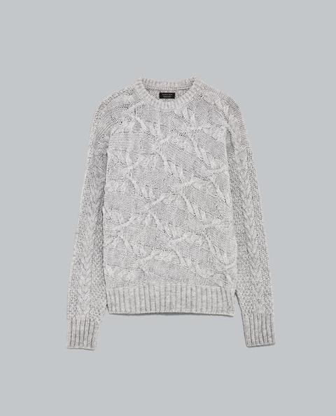 Pullover In Maglia A Trecce