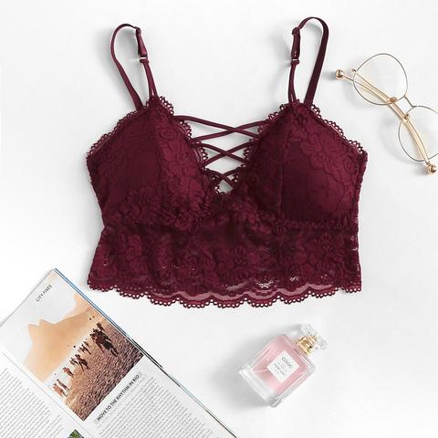 Bralette In Pizzo Smerlato