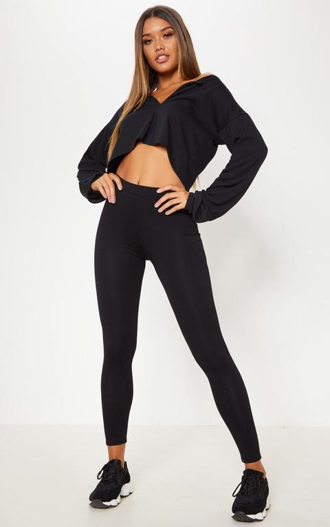 Black Ultimate Jersey High Waisted Leggings