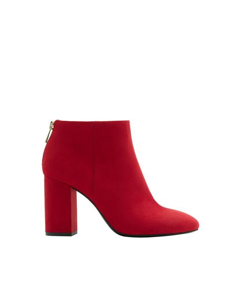 Stivaletto Con Tacco Basic Rosso