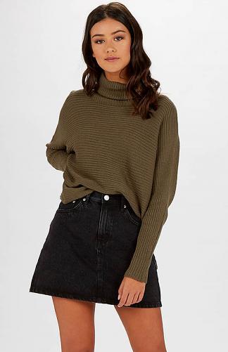 Funky Turtleneck Knit - Khaki