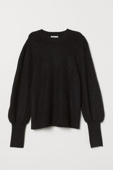 H & M - Mohair-blend Jumper - Black