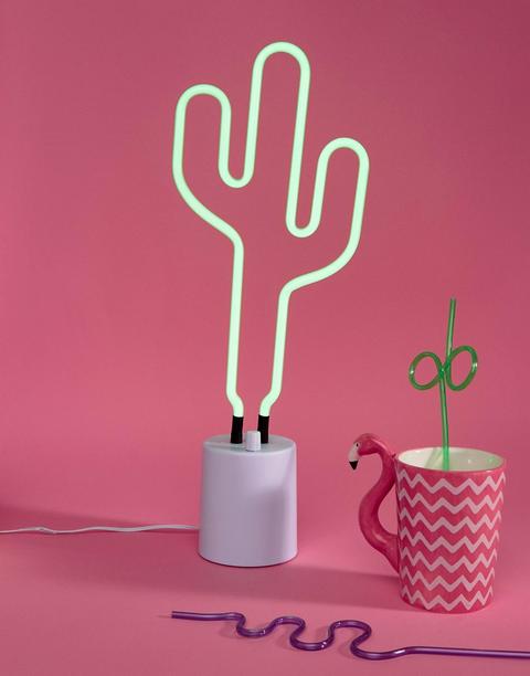 Sunnylife - Lampada Al Neon Grande A Forma Di Cactus - Multicolore