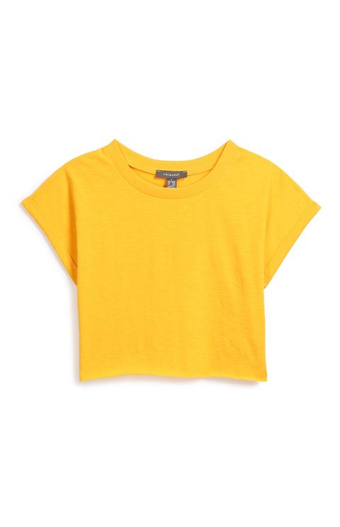 primark yellow crop top