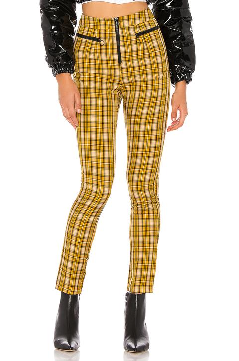 Rose Skinny Plaid Pant