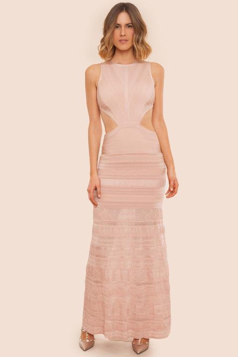 Vestido Bandage Largo Cut Out