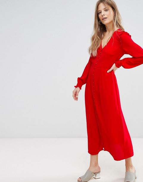 New Look Button Front Maxi Dress