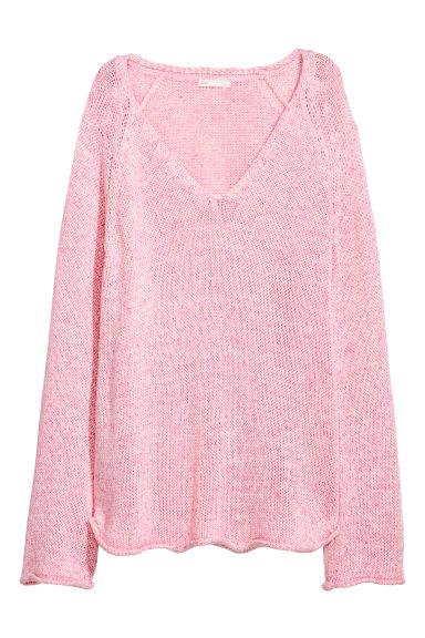 H & M - Jersey En Punto Holgado - Rosa