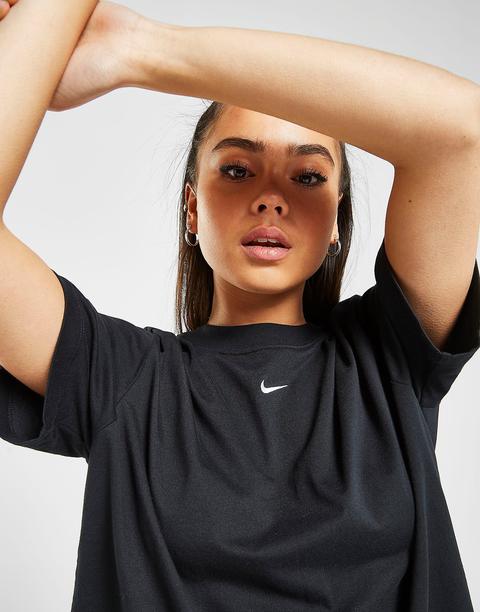 Nike Camiseta Essential Logo Boyfriend, Black