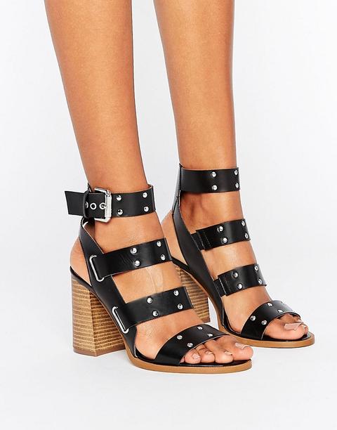 Asos Triumphant Leather Studded Sandals