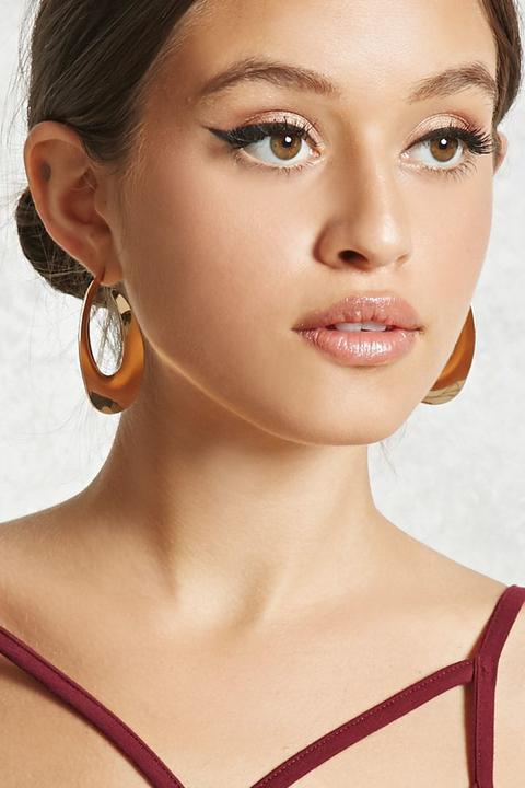 Curved Hoop Earrings