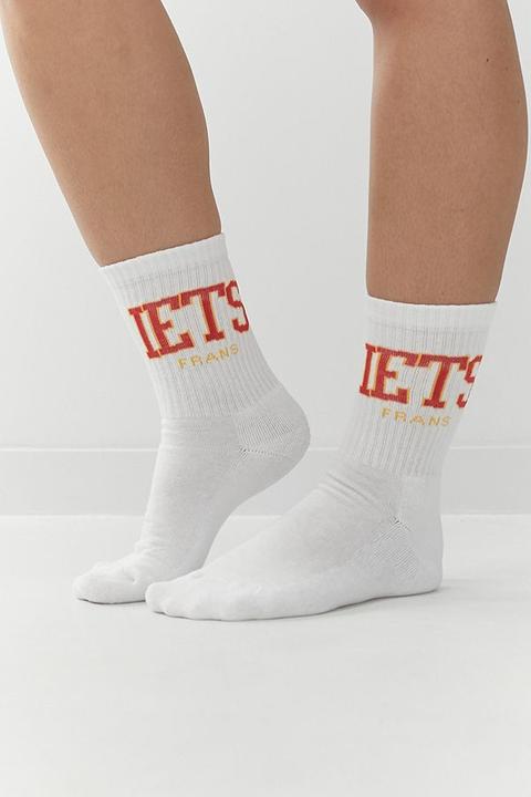 Iets Frans. Varsity White Crew Socks - White All At Urban Outfitters