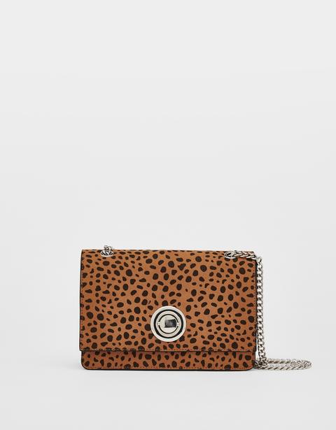 Bolso Con Estampado Leopardo