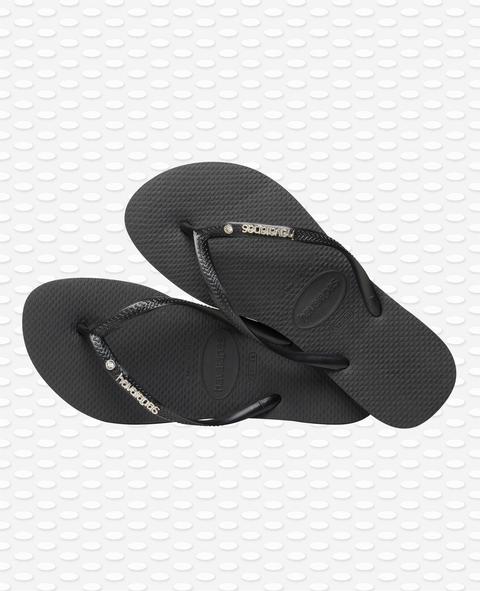 havaianas slim metal logo