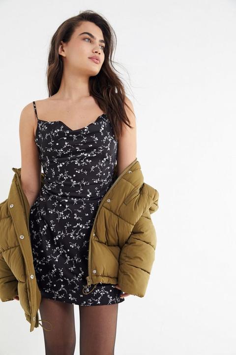 urban outfitters mallory cowl neck slip dress