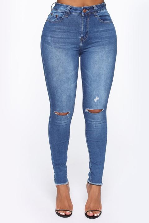 Greatest Love Of All Skinny Jeans - Medium Blue Wash