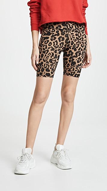 bike shorts leopard