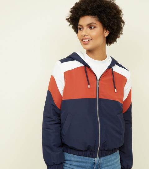 Rust Colour Block Fleece Lined 