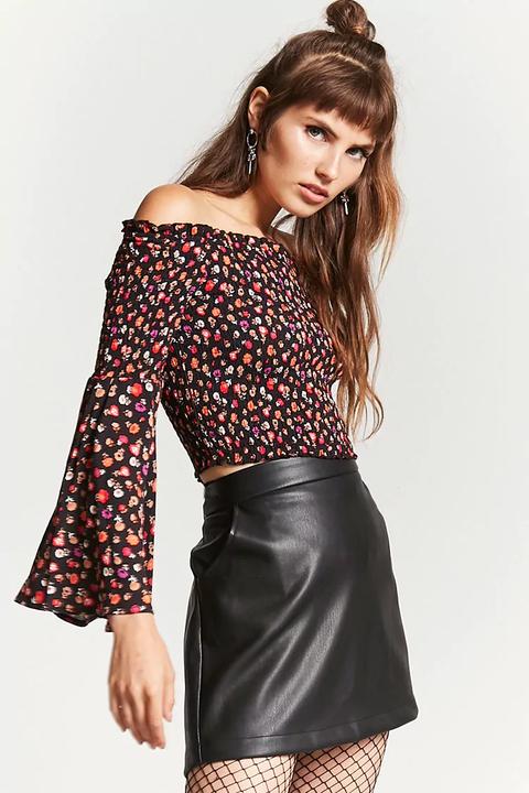 Off-the-shoulder Crop Top