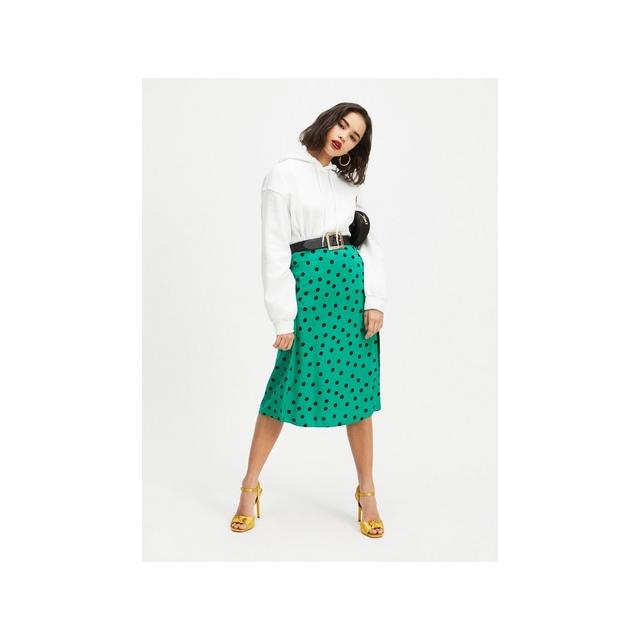 miss selfridge polka dot skirt