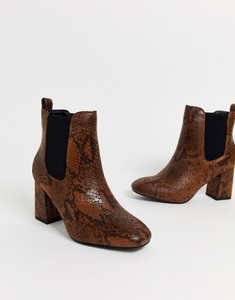 bottines talon serpent