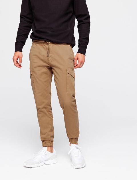 Pantalon Jogger Cargo - Beige Moyen