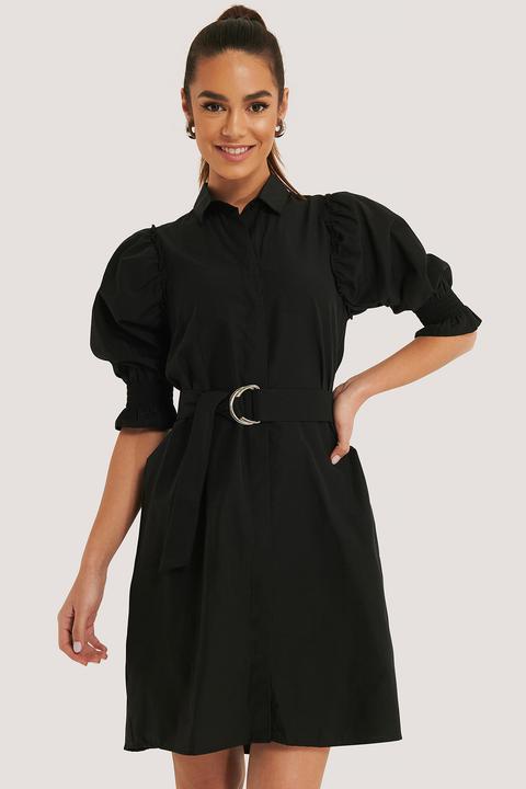 Belted Shirt Mini Dress