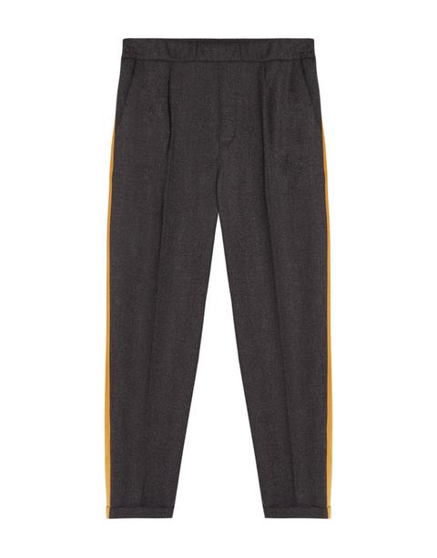 Pantaloni Jogger Con Fascia Laterale