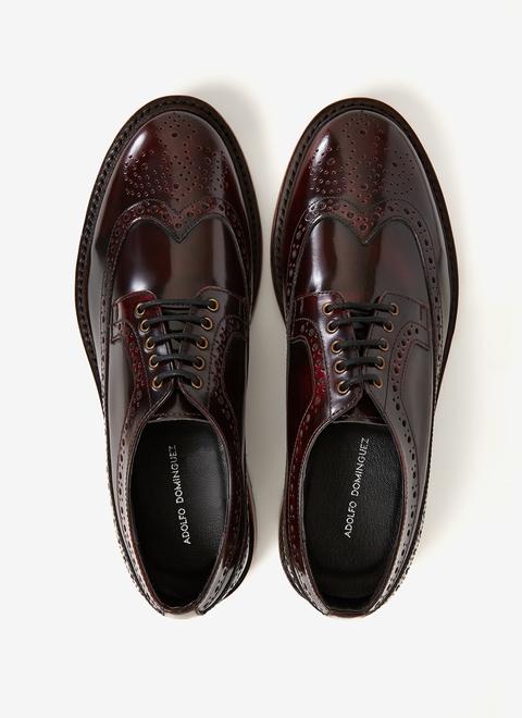 Brogue De Piel Con Suela De Goma